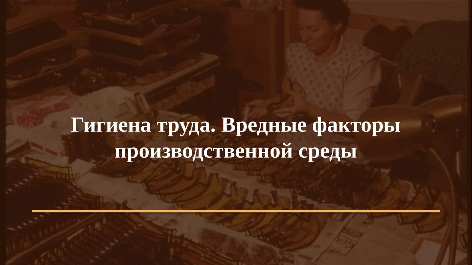 Гигиена труда. Вредные факторы производственной среды