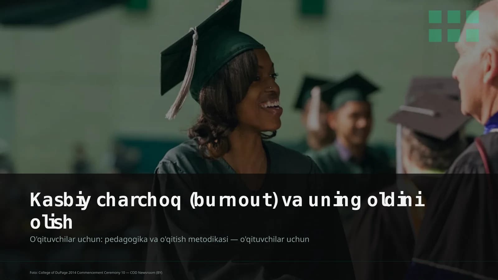 Kasbiy charchoq (burnout) va uning oldini olish