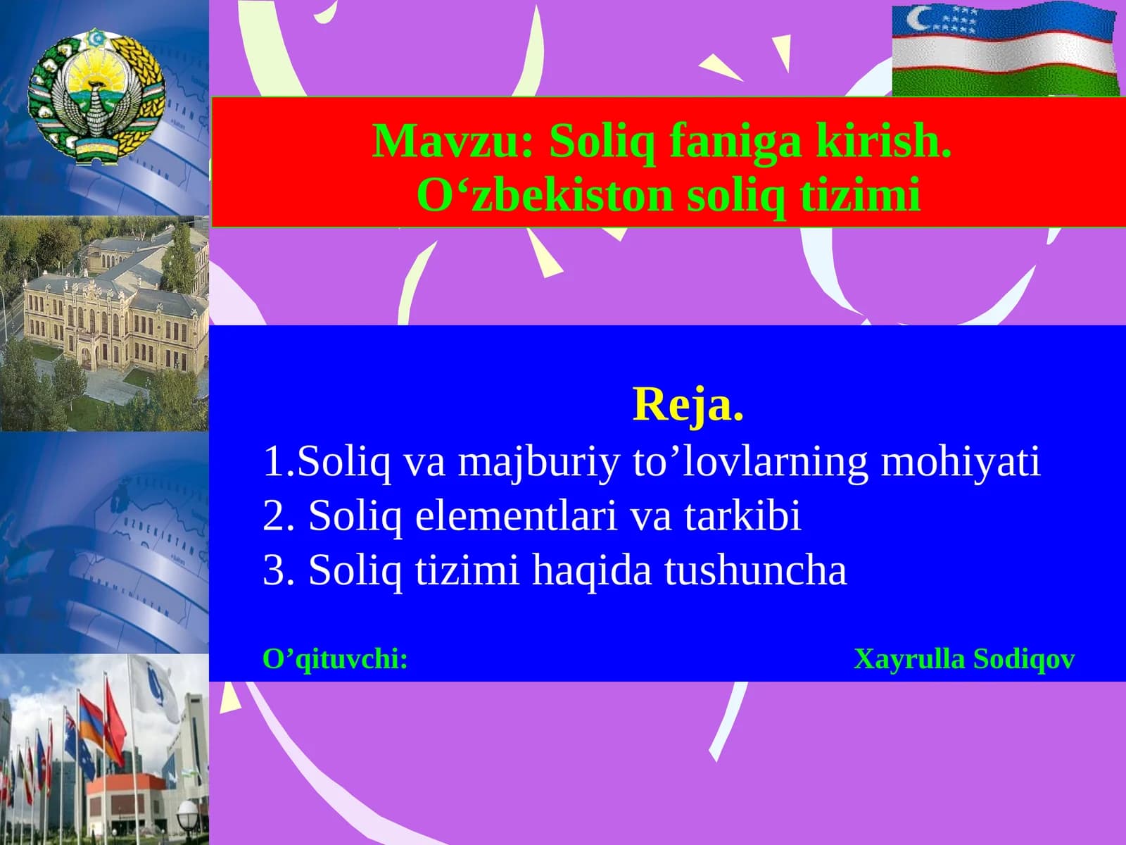 Soliqfanigakirish