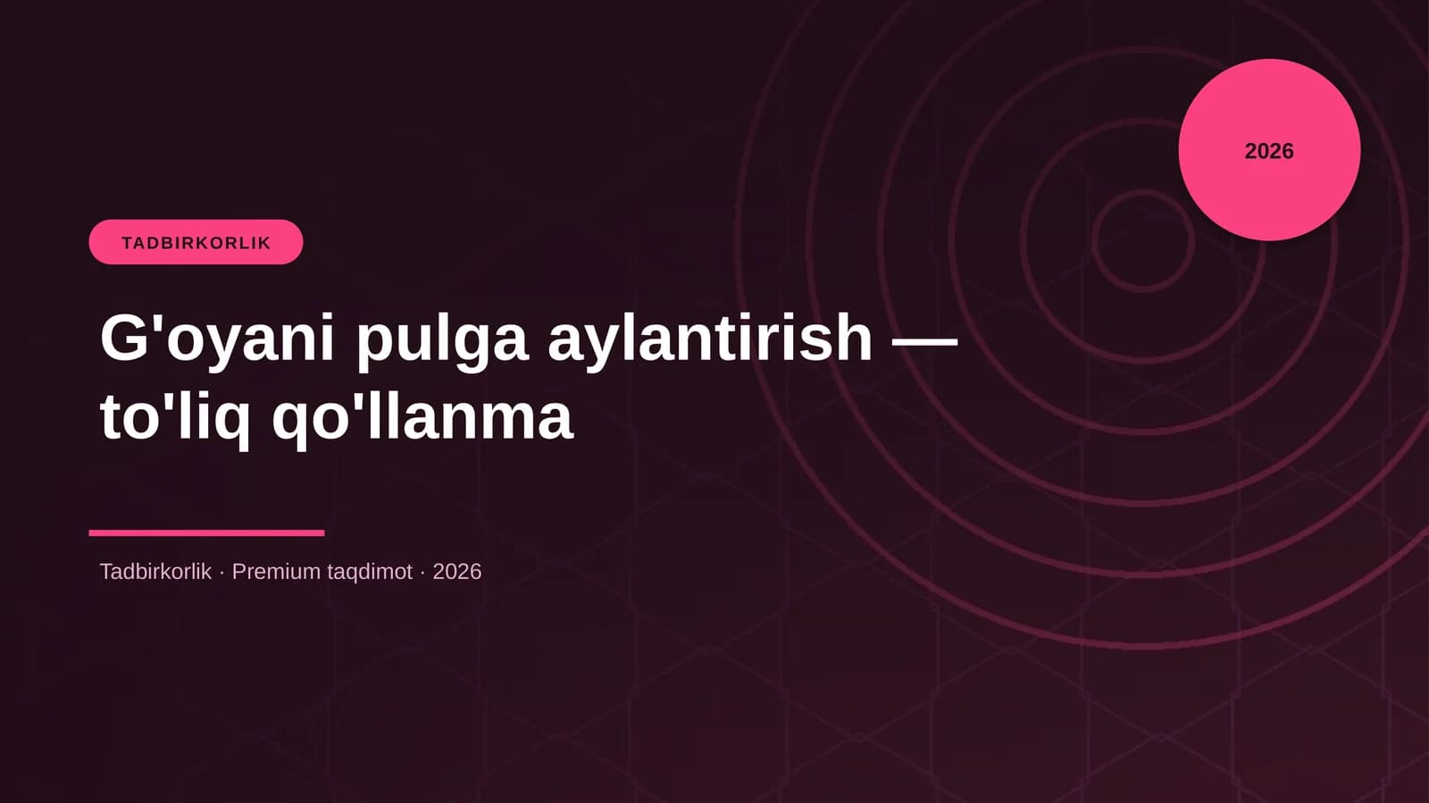 G'oyani pulga aylantirish — to'liq qo'llanma