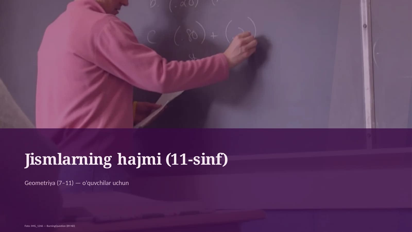 Jismlarning hajmi (11-sinf)