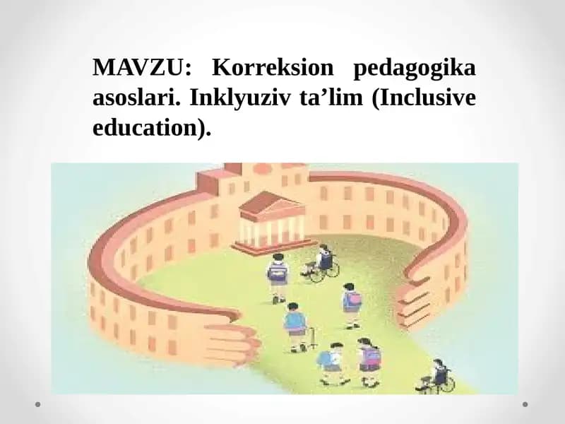 Korreksionpedagogika asoslari