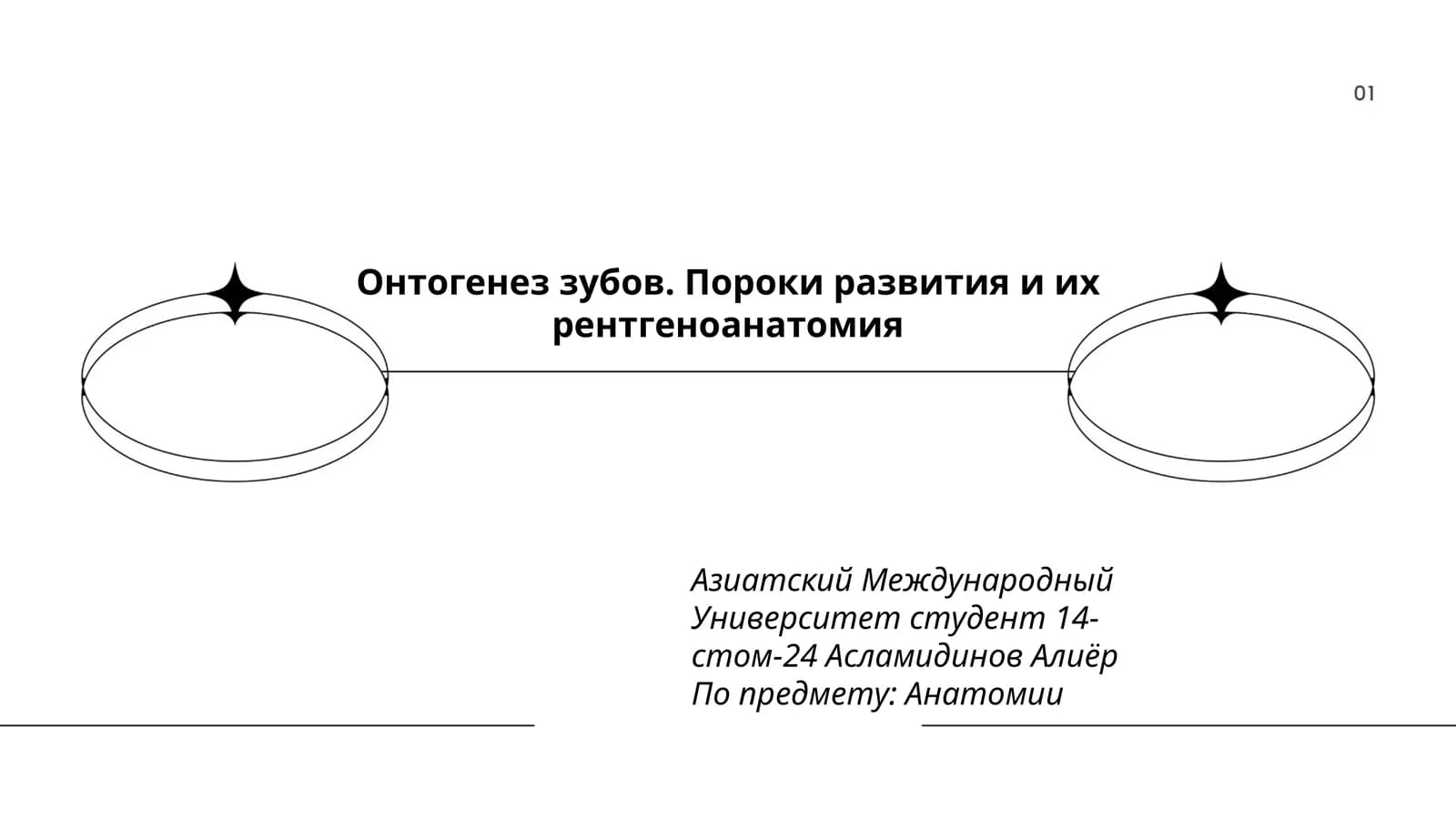 Онтогенез зубов. Пороки развития и их рентгеноанатомия