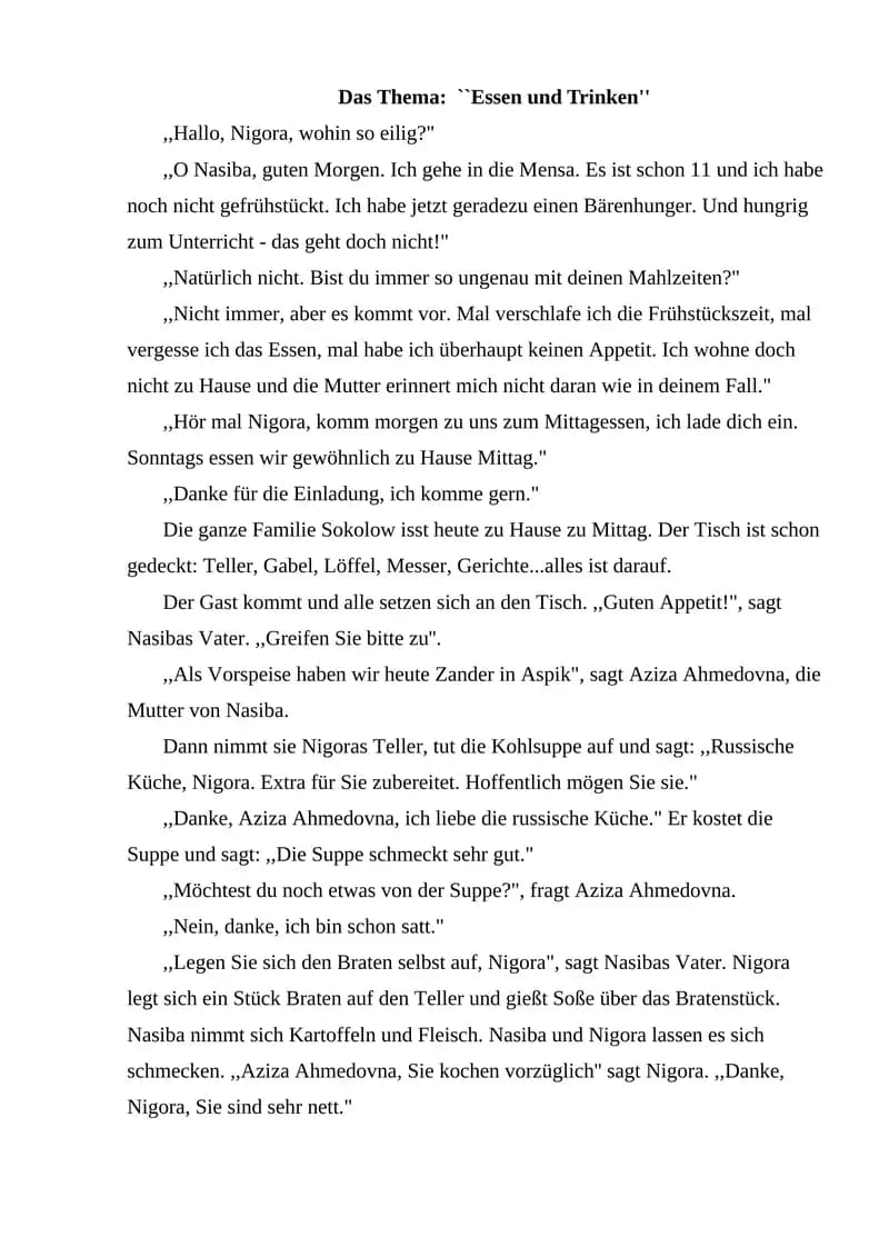 `Essen und Trinken
