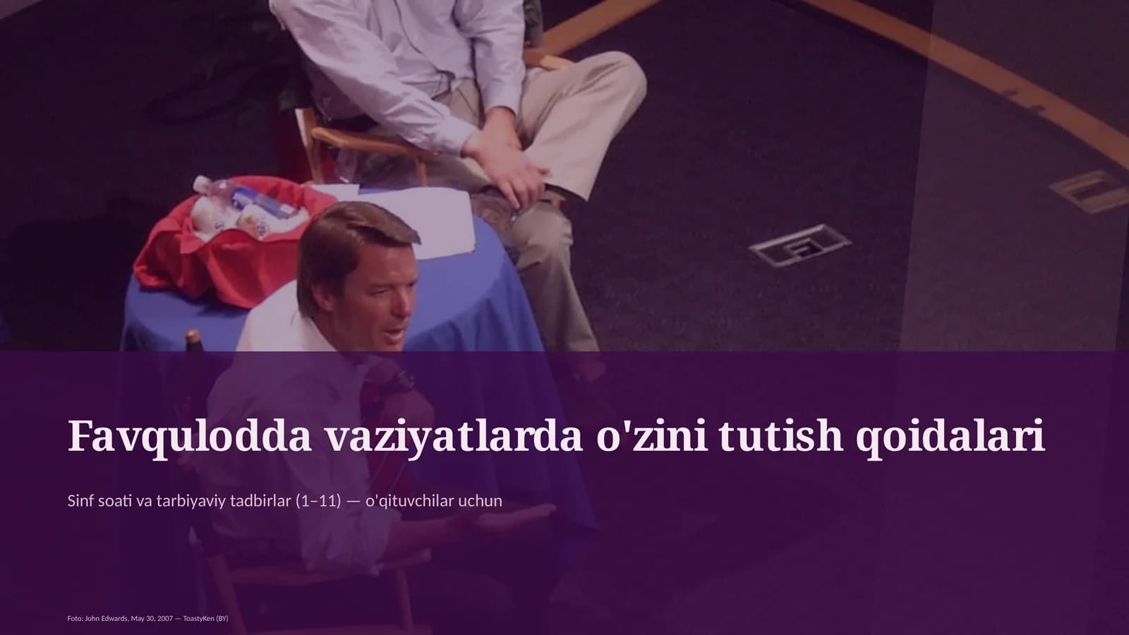 Favqulodda vaziyatlarda o'zini tutish qoidalari