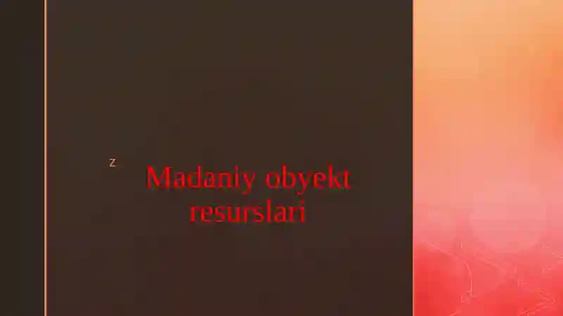 Madaniy obyekt resurslari