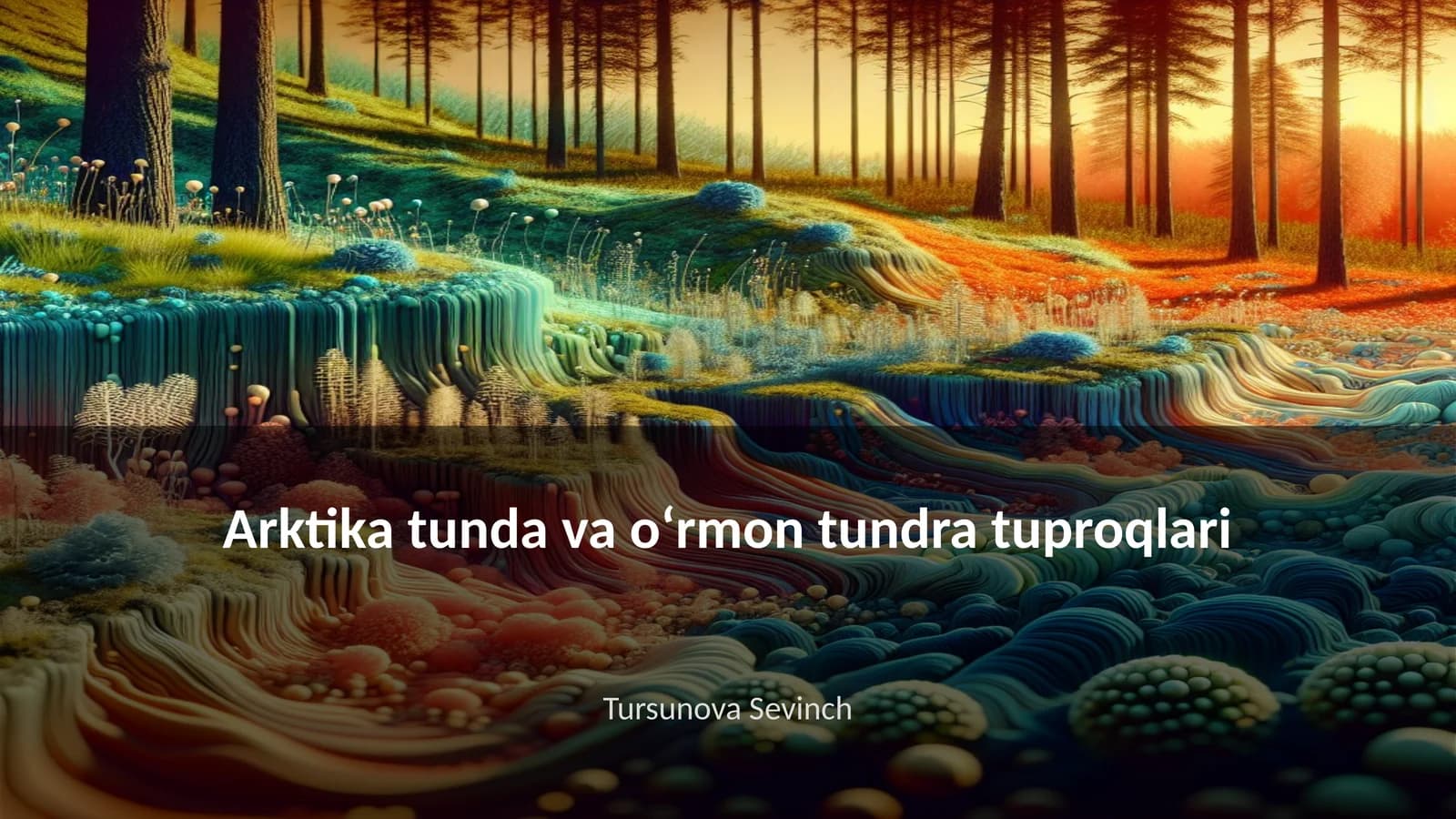 Arktika tunda va oʻrmon tundra tuproqlari