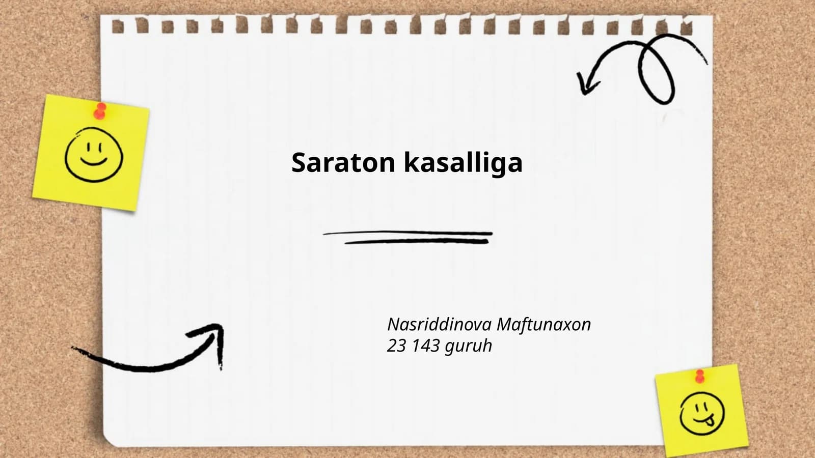 Saraton kasalliga
