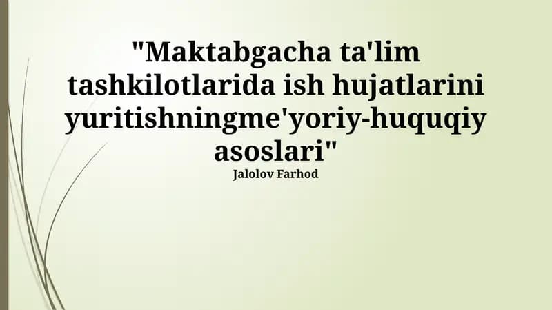 Bolalar huquqlari to'g'risidagi qonunchilik