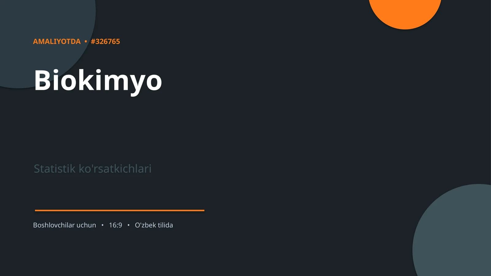 Biokimyo Statistik