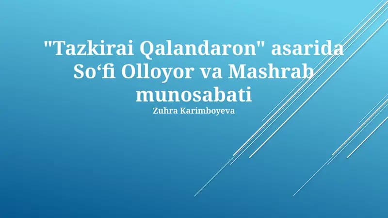 Tazkirai Qalandaron