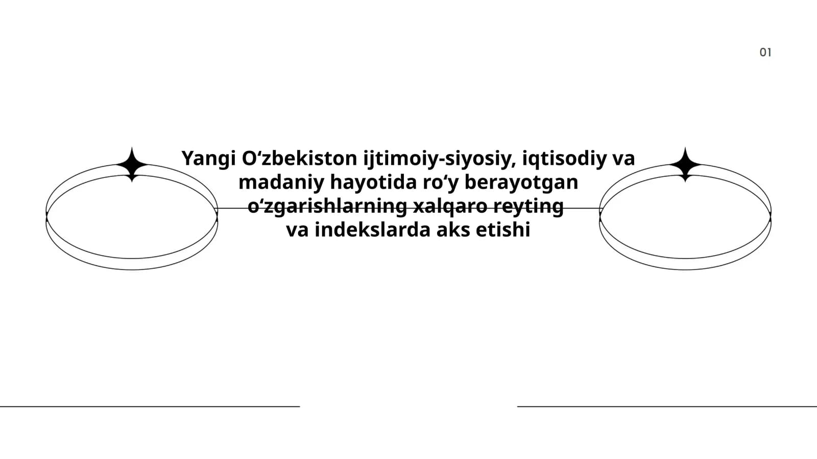 Yangi O‘zbekiston ijtimoiy-siyosiy, iqtisodiy va madaniy hayotida roʻy berayotgan oʻzgarishlarning xalqaro reyting va indekslarda aks etishi