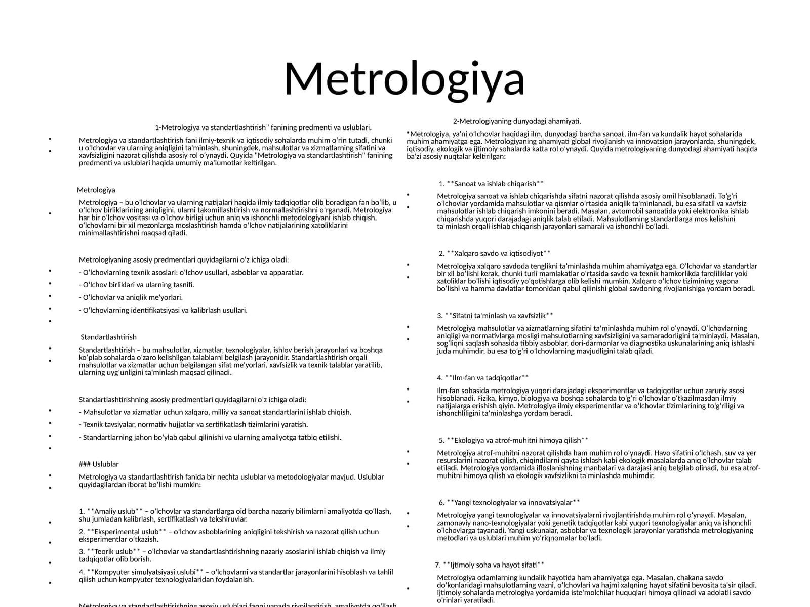 Metrologiya