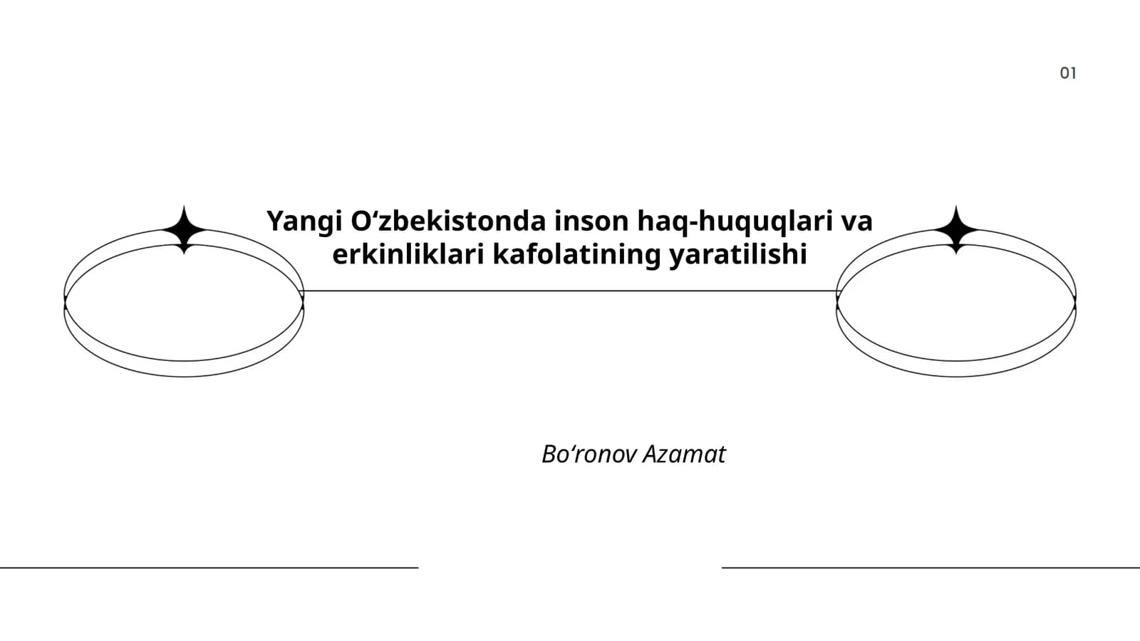 Yangi Oʻzbekistonda inson haq-huquqlari va erkinliklari kafolatining yaratilishi