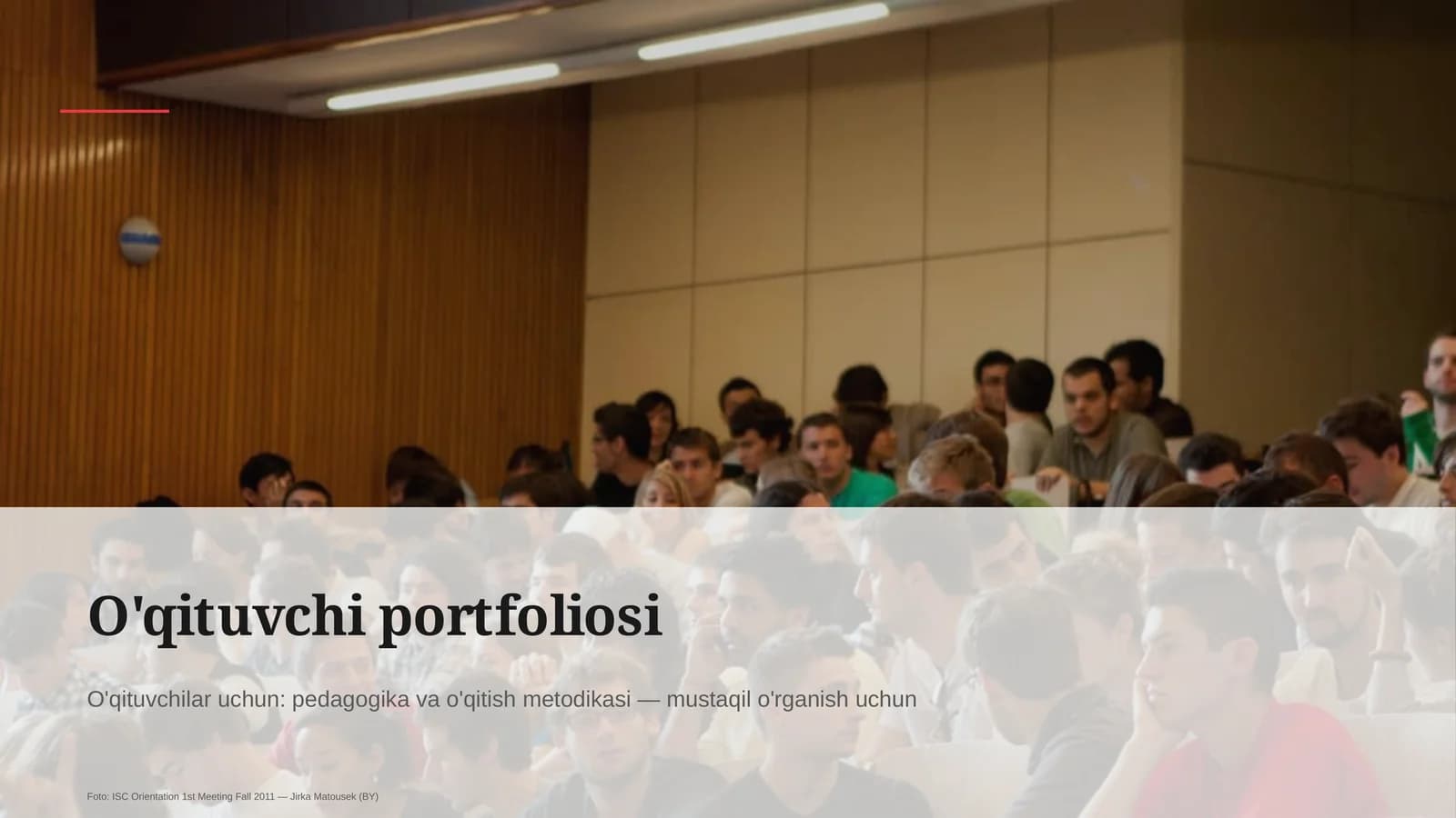 O'qituvchi portfoliosi