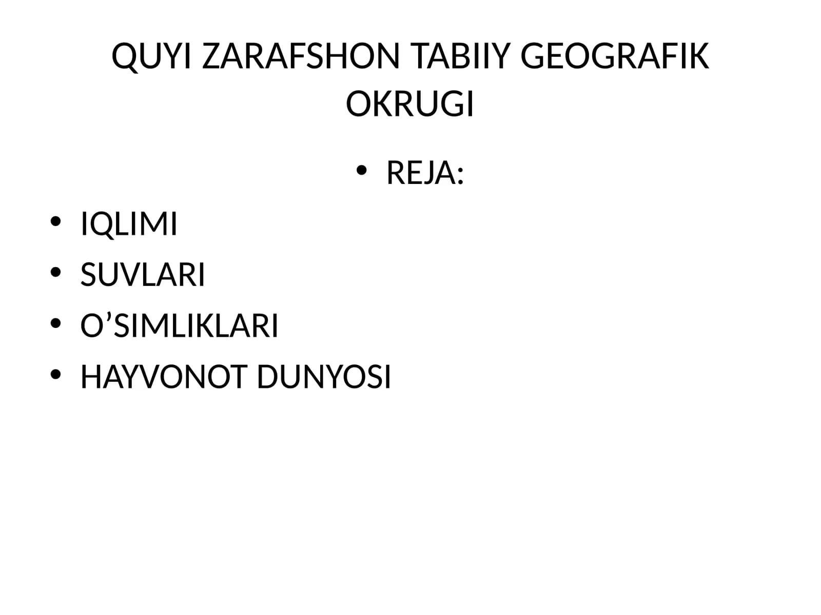 QUYI ZARAFSHON TABIIY GEOGRAFIK OKRUGI