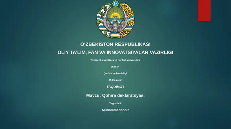Qohira deklaratsyasi