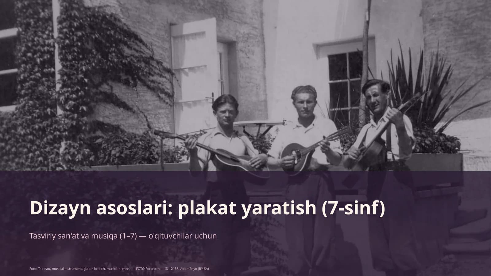 Dizayn asoslari: plakat yaratish (7-sinf)