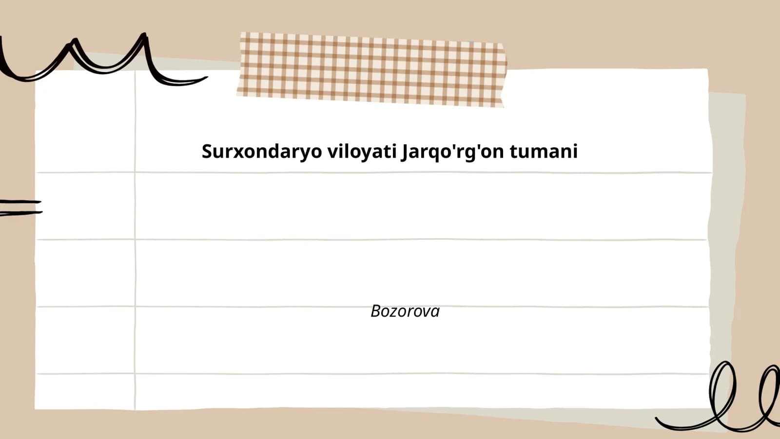 Jarqo'rg'on tumani ta'limi