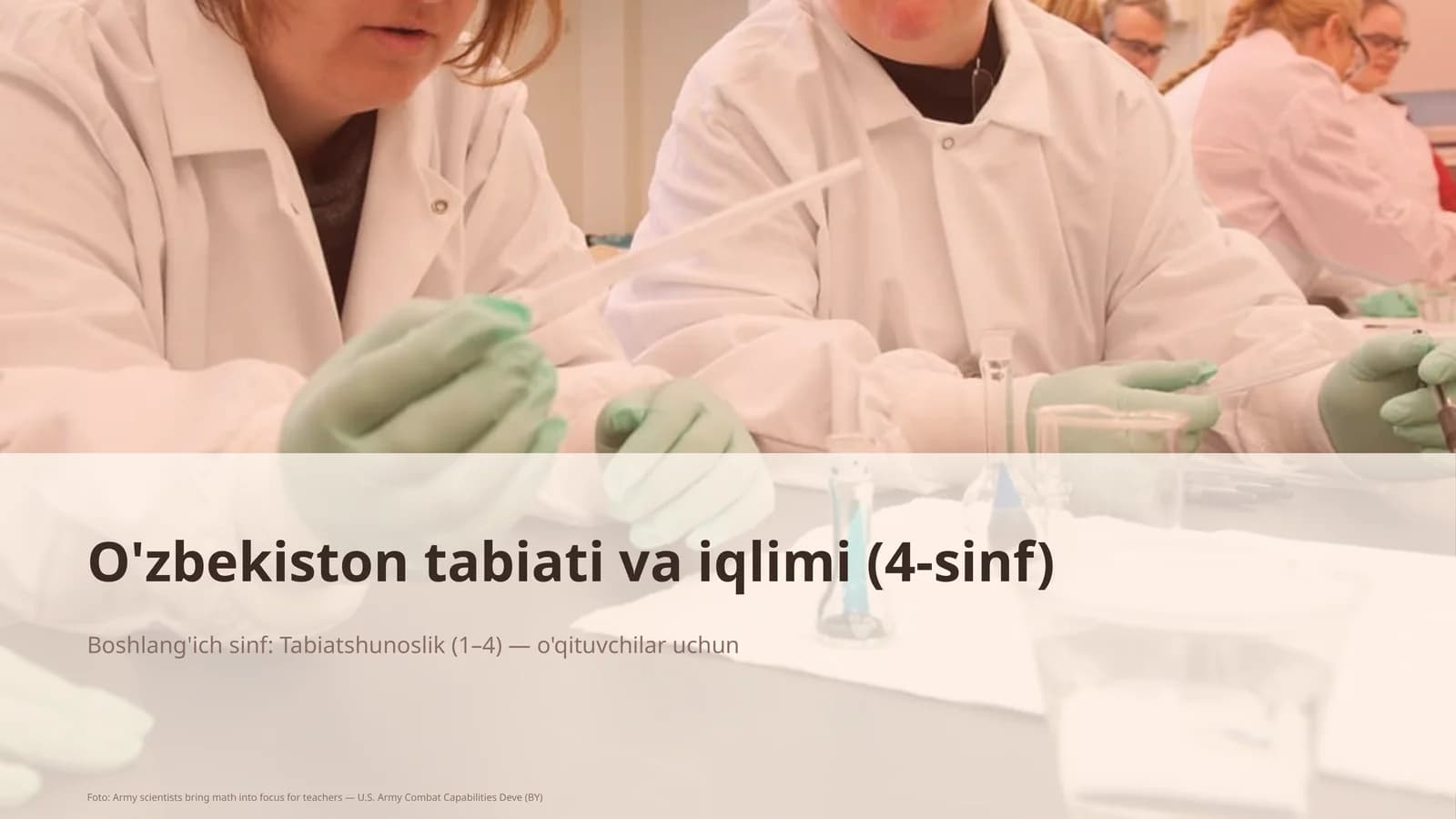 O'zbekiston tabiati va iqlimi (4-sinf)
