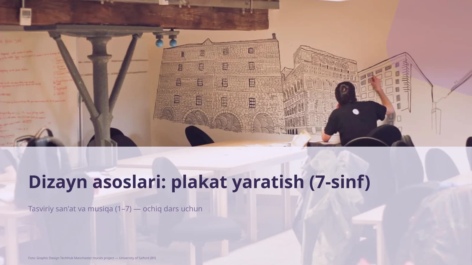 Dizayn asoslari: plakat yaratish (7-sinf)