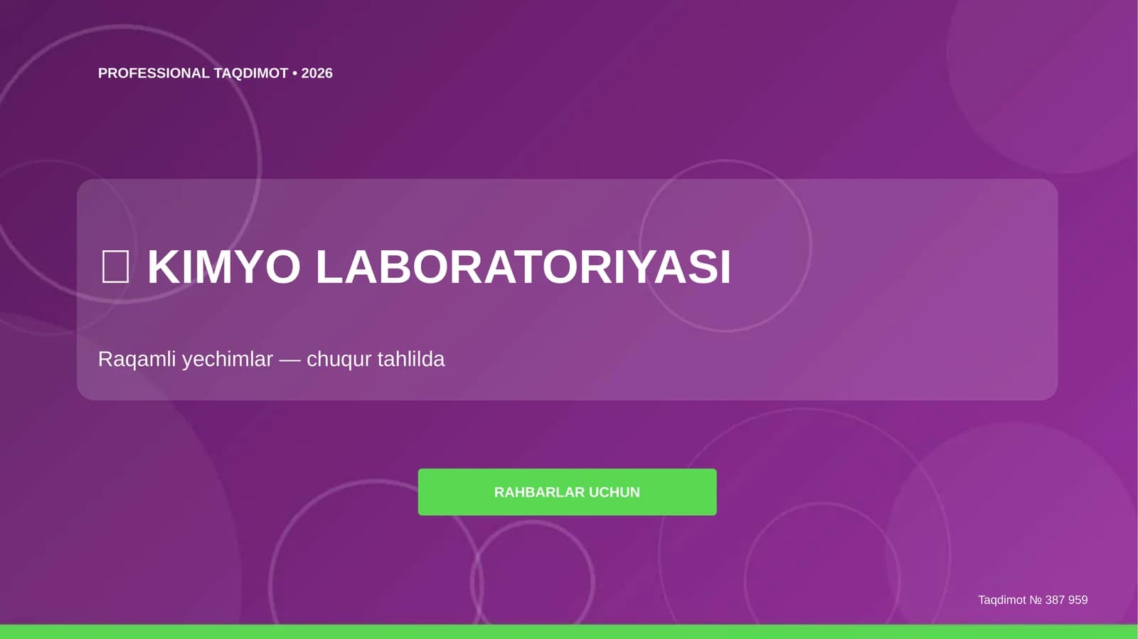 KIMYO LABORATORIYASI