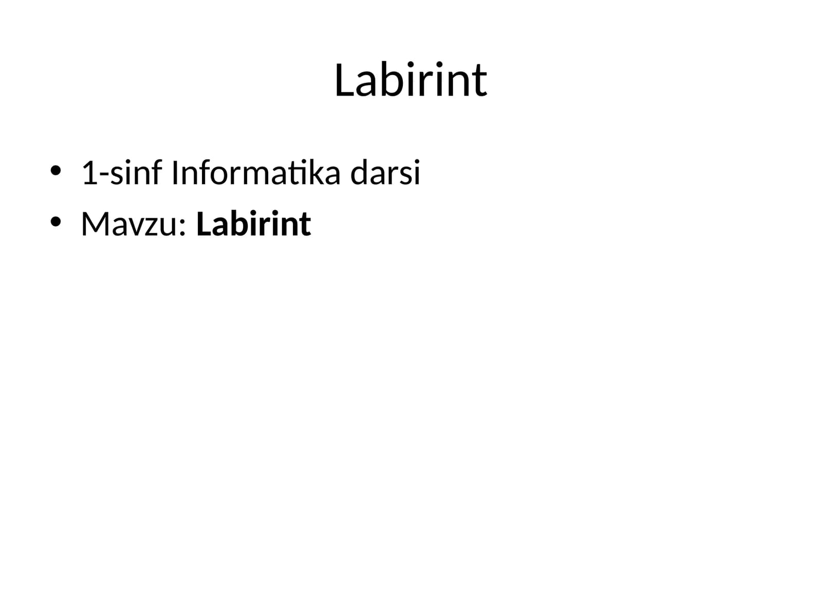 Labirint