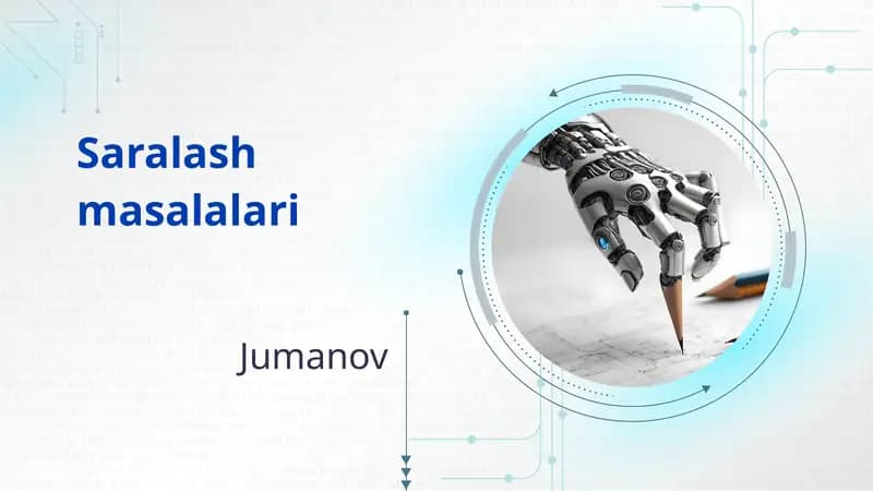 Saralash masalalari