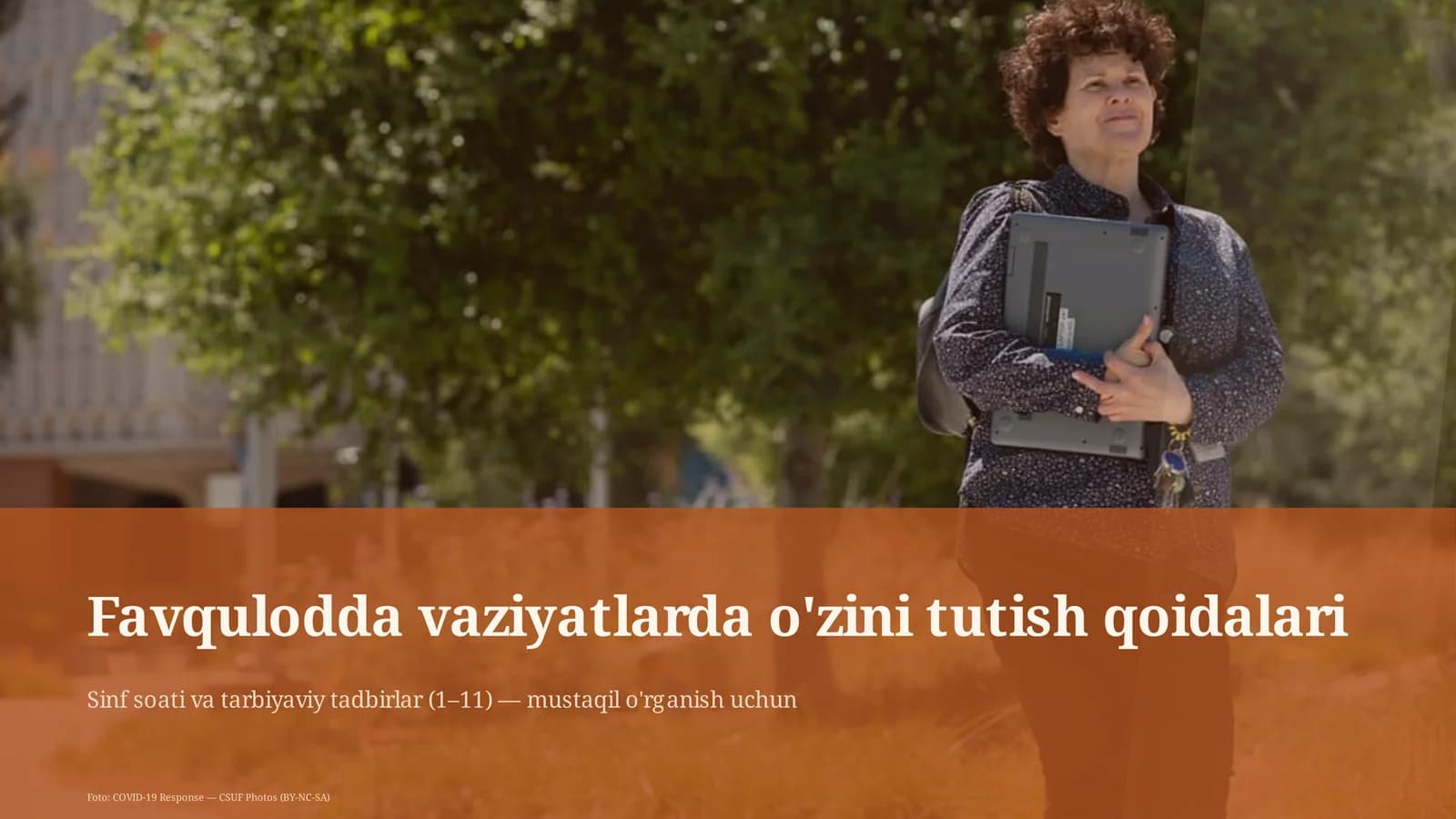 Favqulodda vaziyatlarda o'zini tutish qoidalari