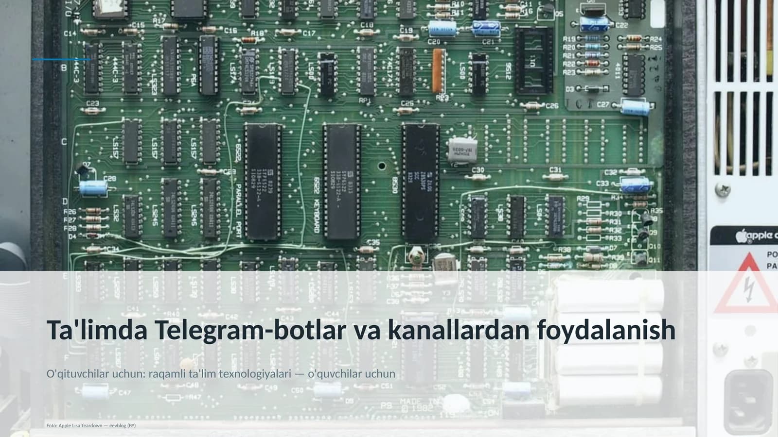 Ta'limda Telegram-botlar va kanallardan foydalanish