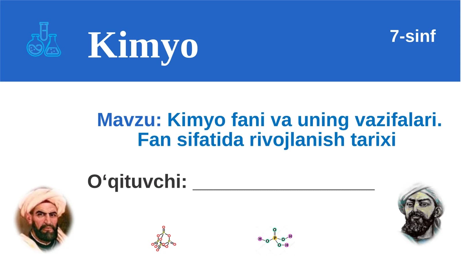 Kimyo fаni vа uning vаzifаlаri. Fan sifatida rivojlanish tarixi
