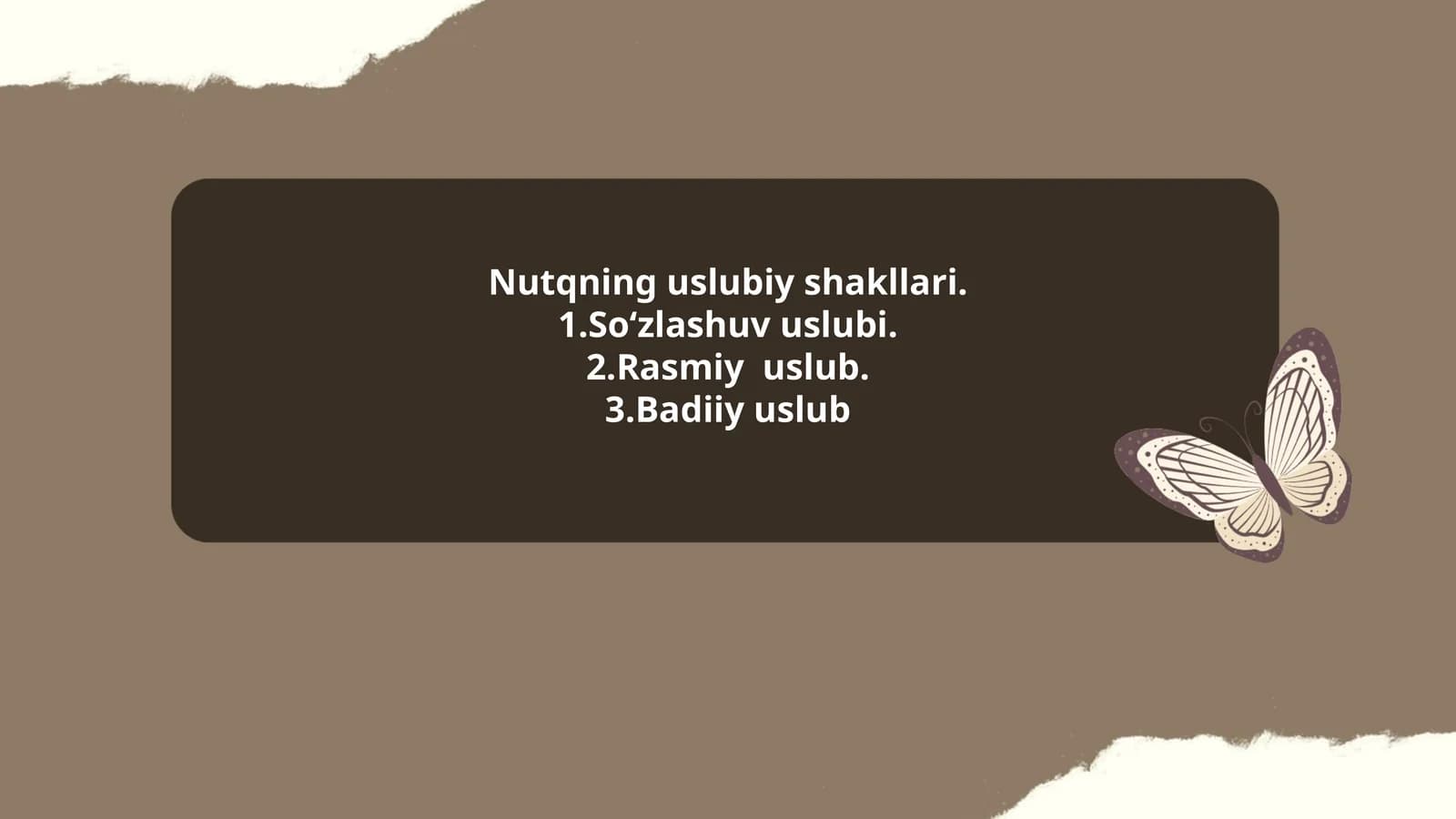 Nutqning uslubiy shakllari