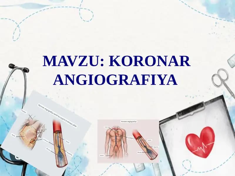 Koronar Angiografiya