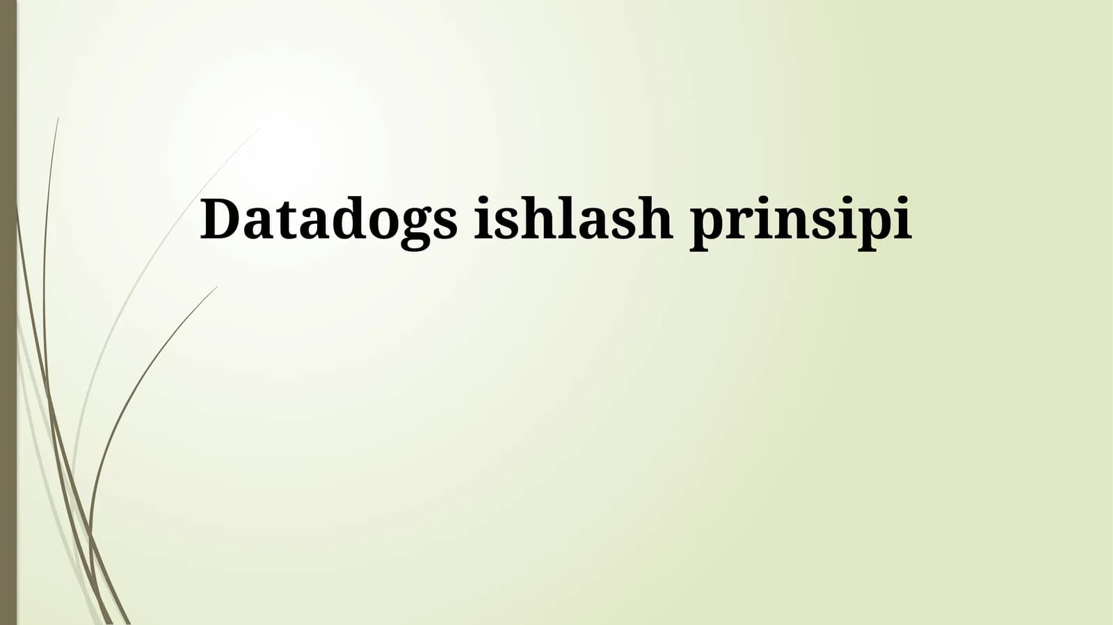Datadogs ishlash prinsipi