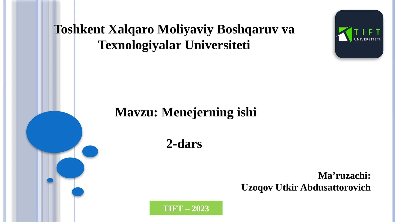 Menejerning ishi