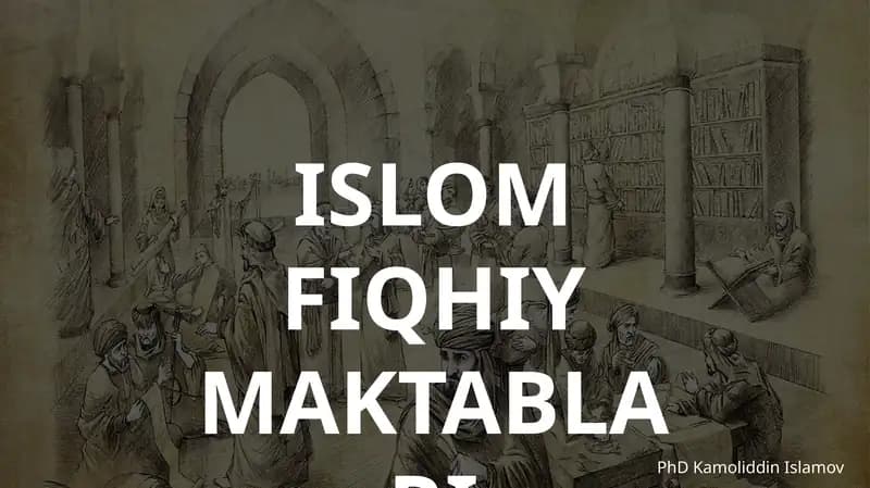 ISLOM FIQHIY MAKTABLARI