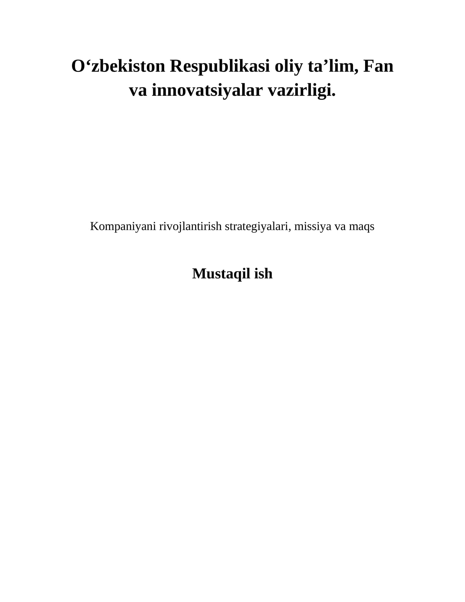 Rivojlanish tahlili