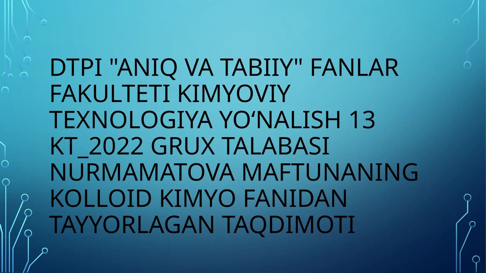 Disperssistemalarda nurning yutilishi