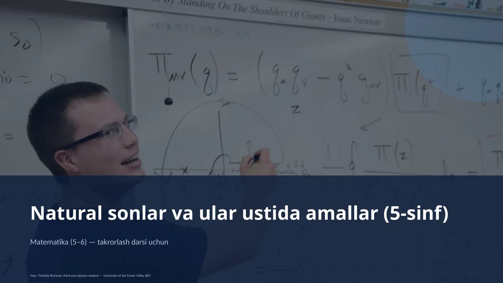 Natural sonlar va ular ustida amallar (5-sinf)