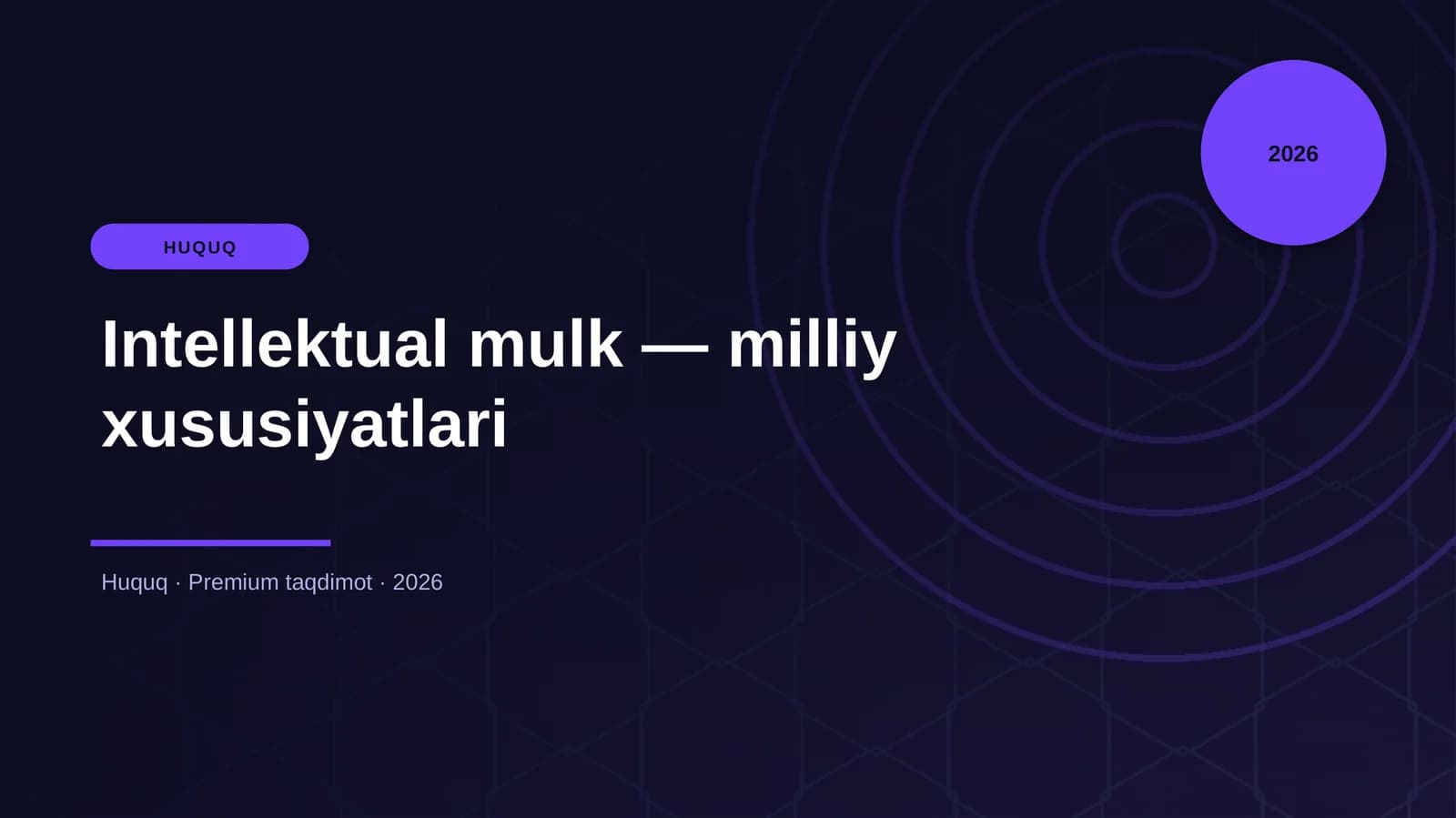 Intellektual mulk — milliy xususiyatlari