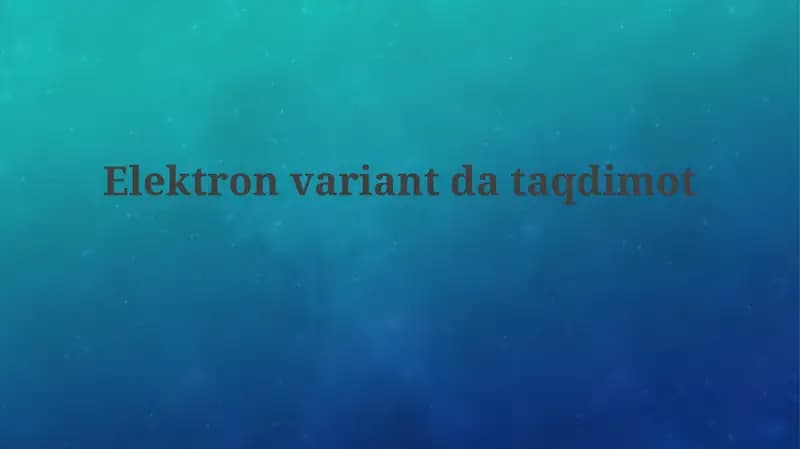 Electronvariant dataqdimot