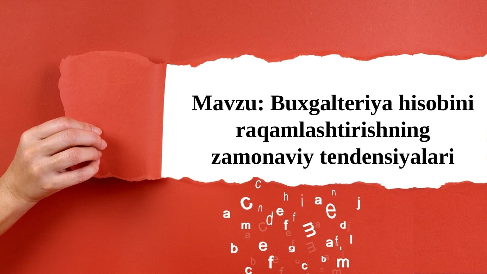Buxgalteriya hisobini raqamlashtirishning zamonaviy tendensiyalari