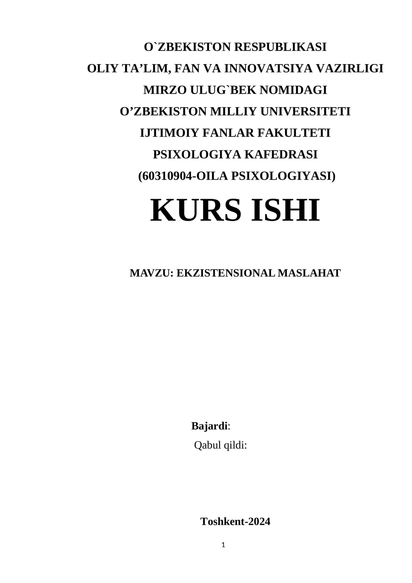 EKZISTENSIONAL MASLAHAT
