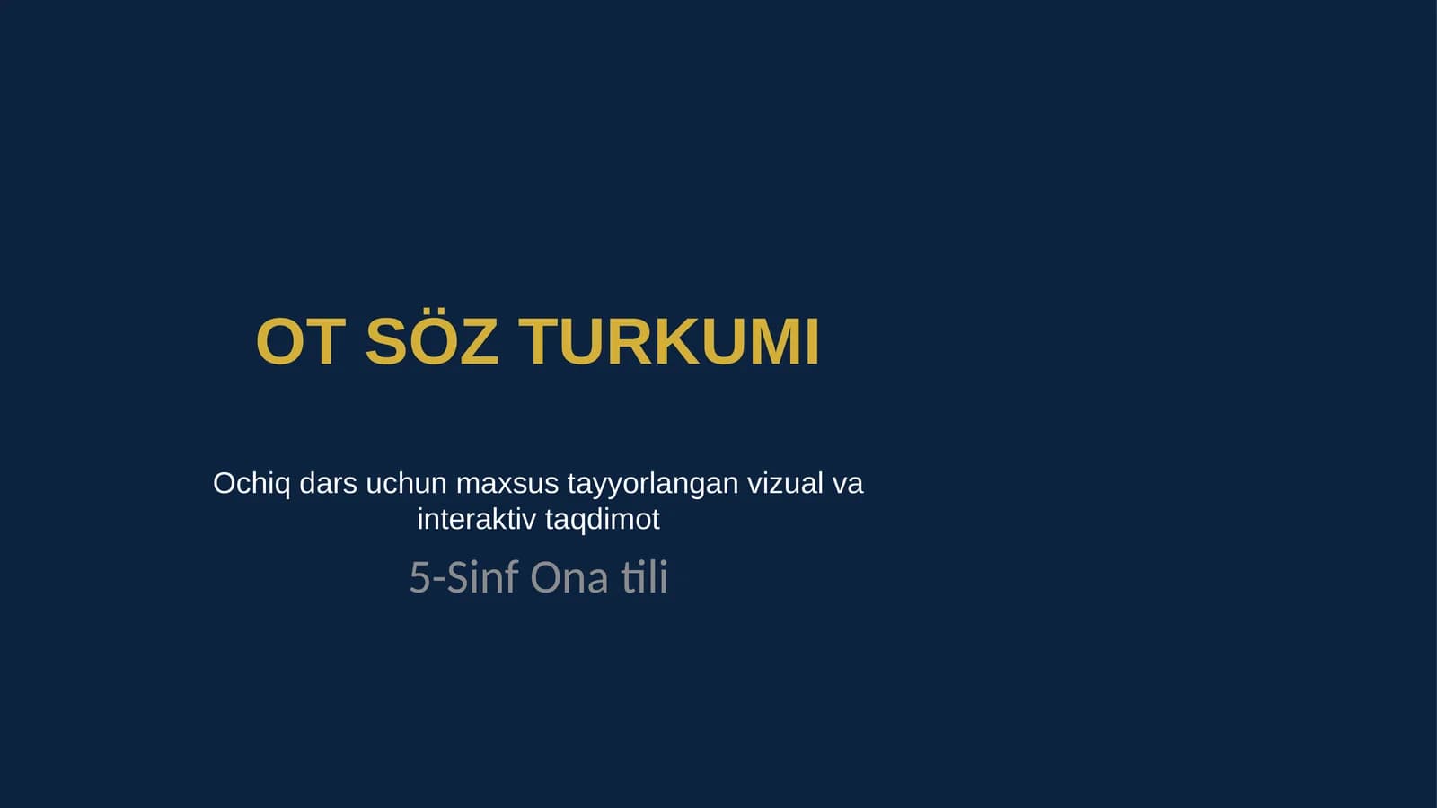 OT SÖZ TURKUMI