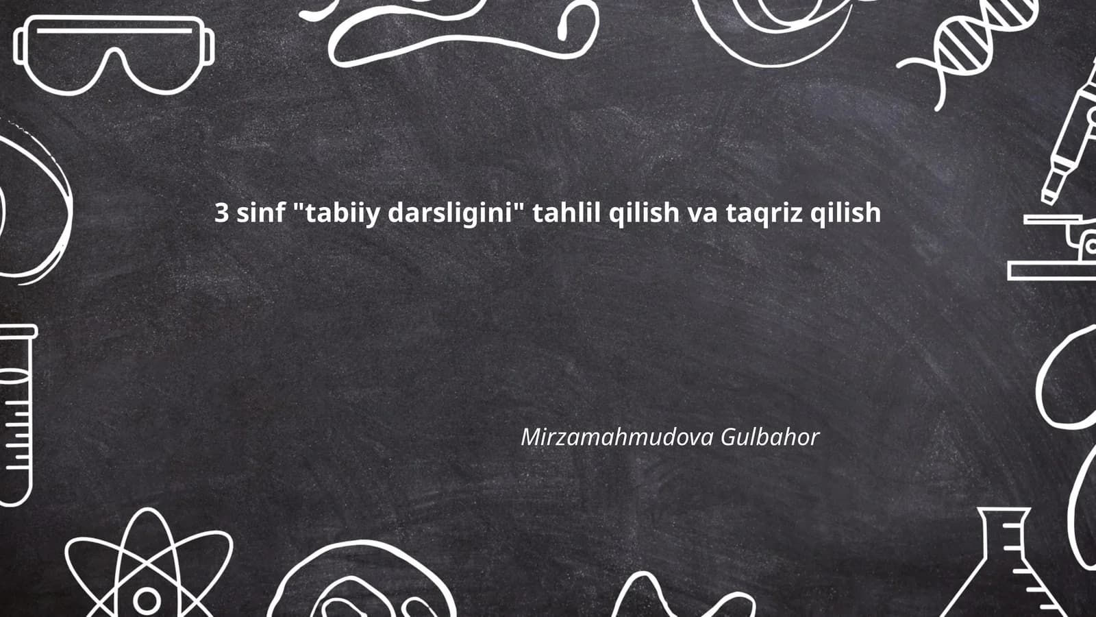 Botanika bo'limining tahlili