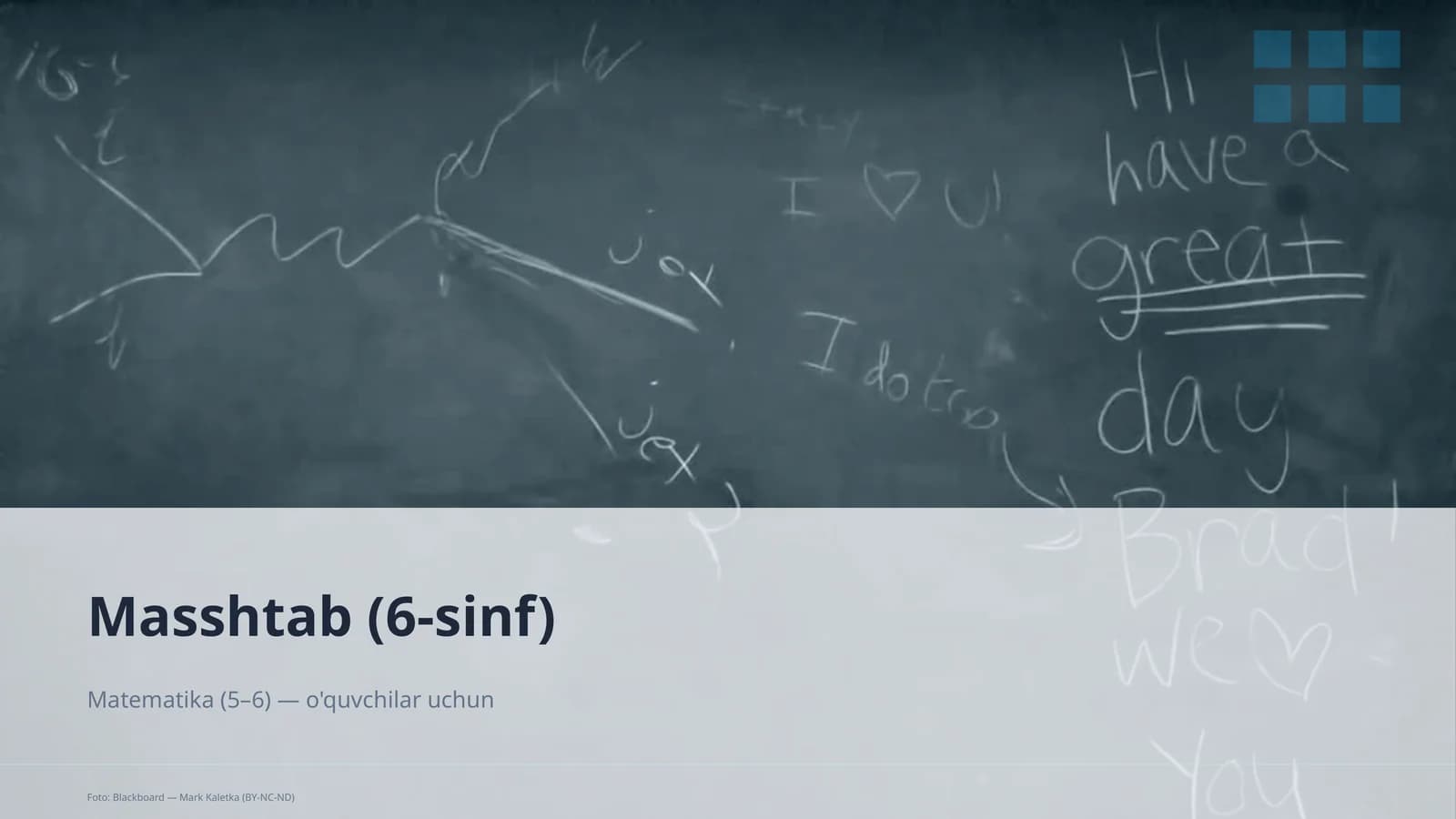 Masshtab (6-sinf) Matematika (5–6)