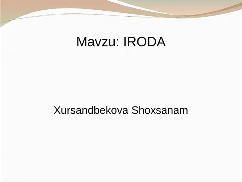 IRODA
