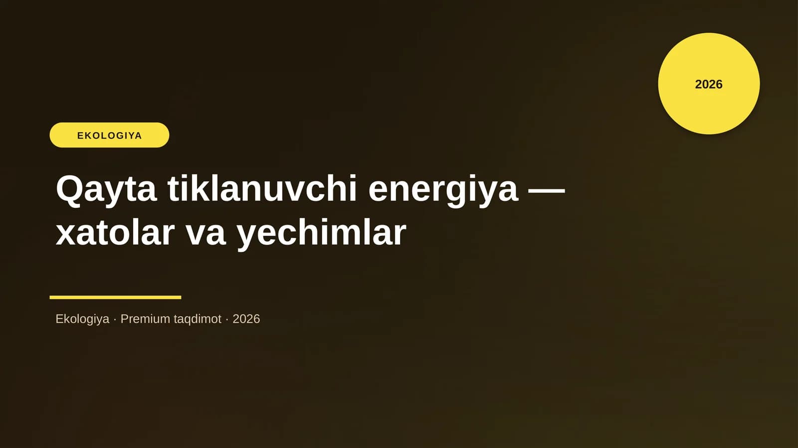 EKOLOGIYA
