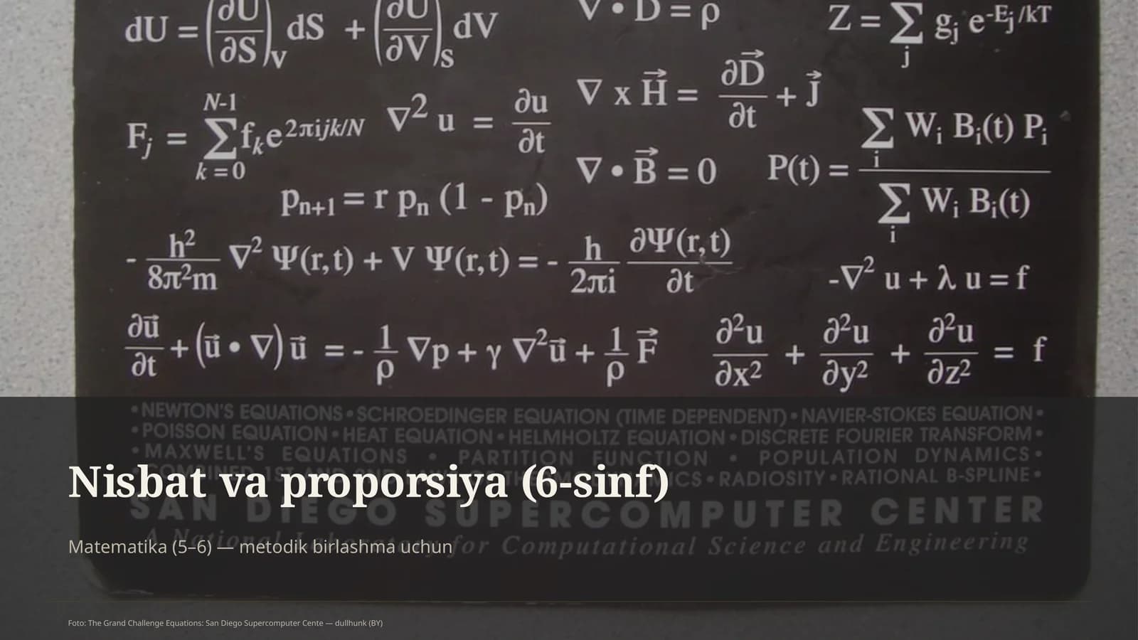 Nisbat va proporsiya (6-sinf)