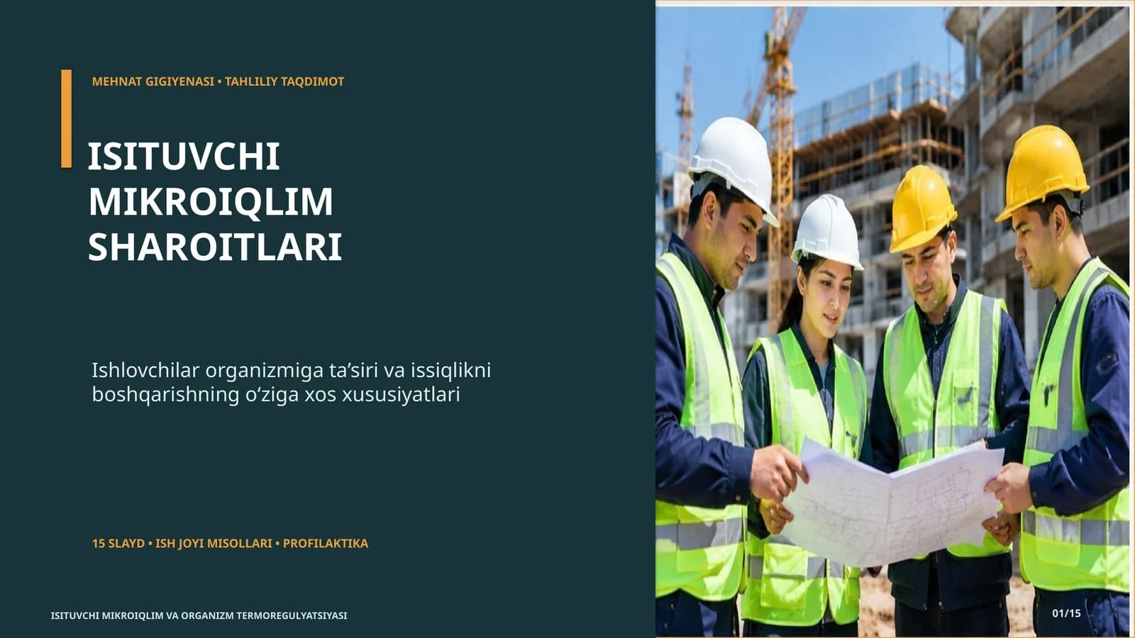 MEHNAT GIGIYENASI • TAHLILIY TAQDIMOT